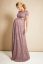 Preview: Maternity dress with back cut-out, long, old pink