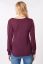 Preview: Eco Viscose Maternity and Nursing Shirt with Blouson Sleeves plum