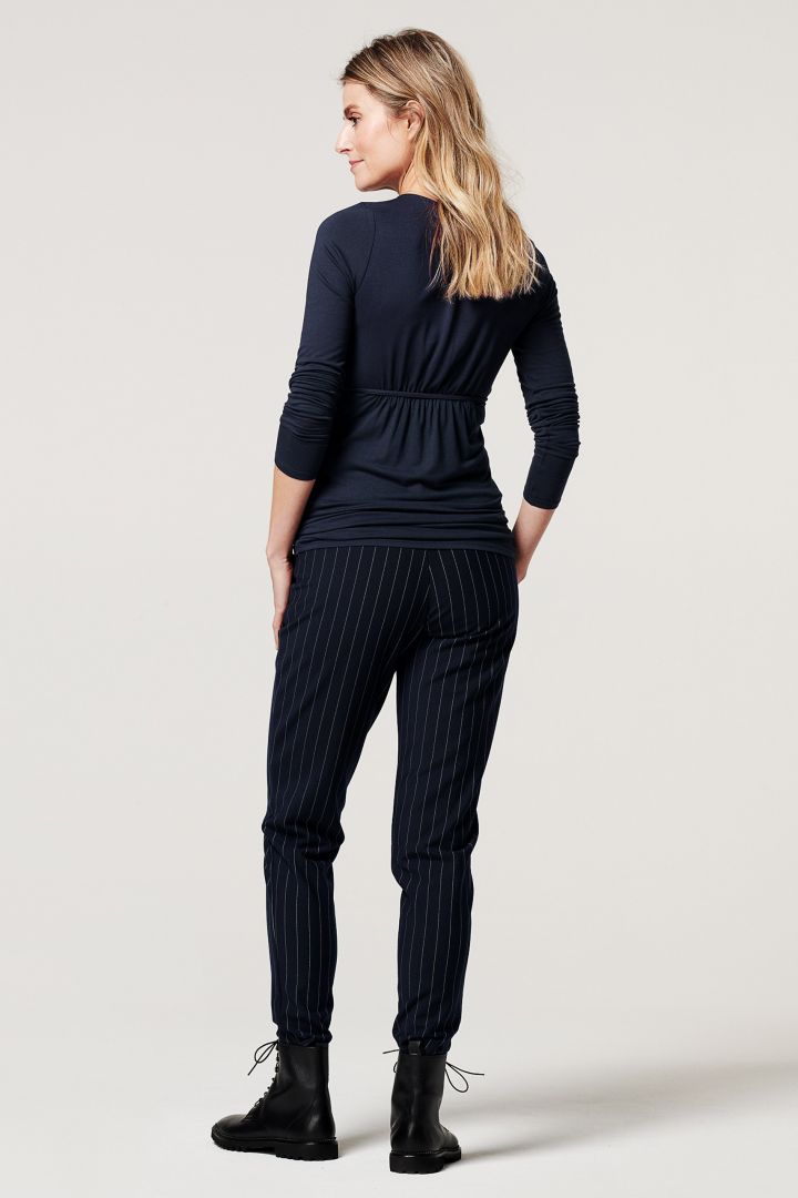 Maternity Business Trousers with Pinstripes