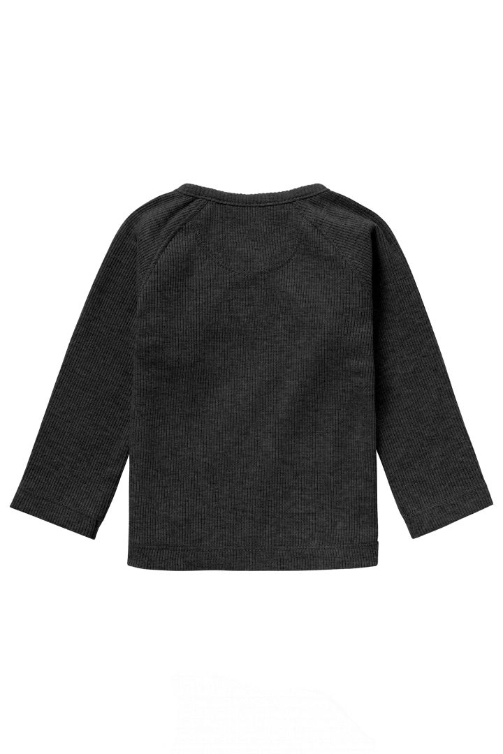 Organic Baby Wrap Shirt dark grey