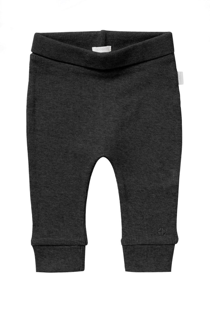 Rib Knit Baby Trousers dark grey