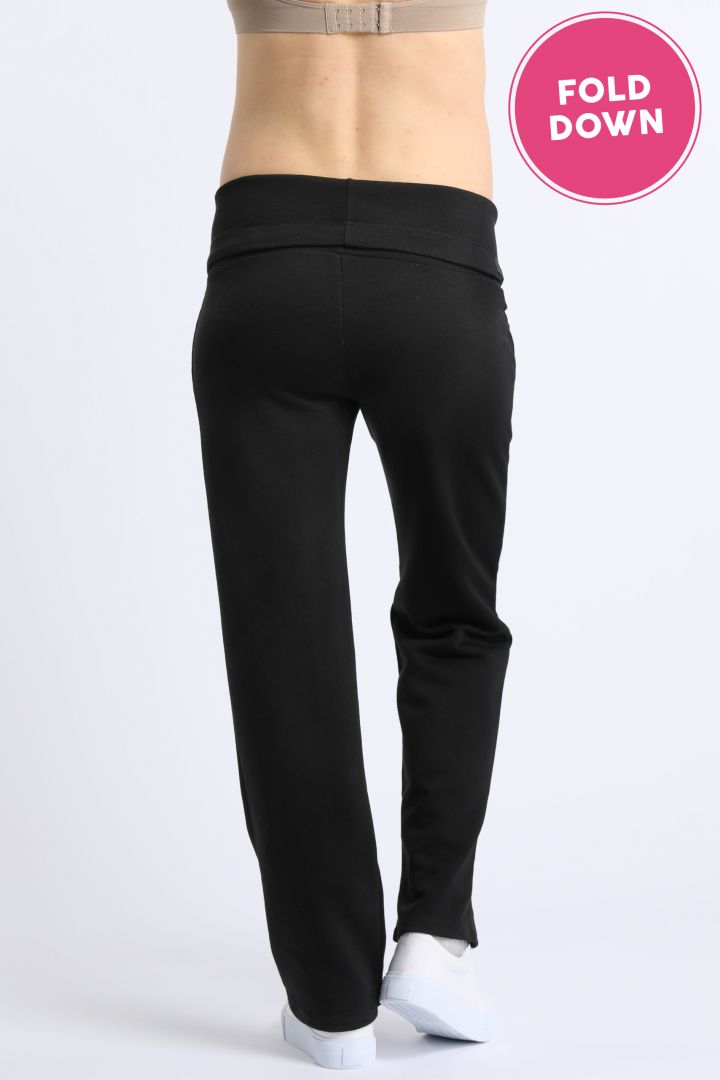 Maternity Lounge Trousers with Drawstring black