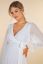 Preview: Maternity Wedding Dress in Wrap Style with Pleats