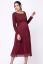 Preview: Midi maternity dress with pleated skirt, bordeaux