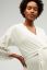 Vorschau: Kimono Umstands-Morgenmantel mit Spitzendetails hellgrau