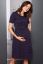 Preview: Spotted Maternity and Nursing Dress Short Seeves blue
