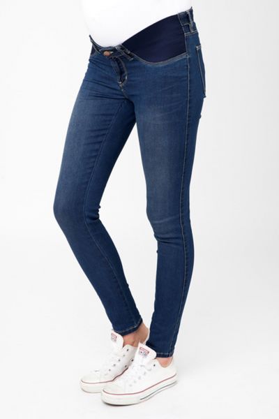 Skinny Maternity Jeans with elastic inserts