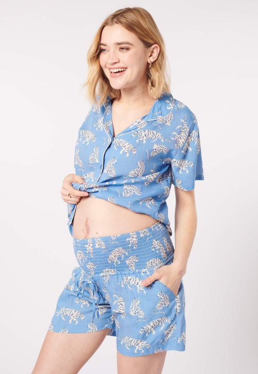 Maternity and Nursing Pyjama with Tiger Print