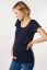 Preview: Organic Maternity Shirt with Back Detail navy