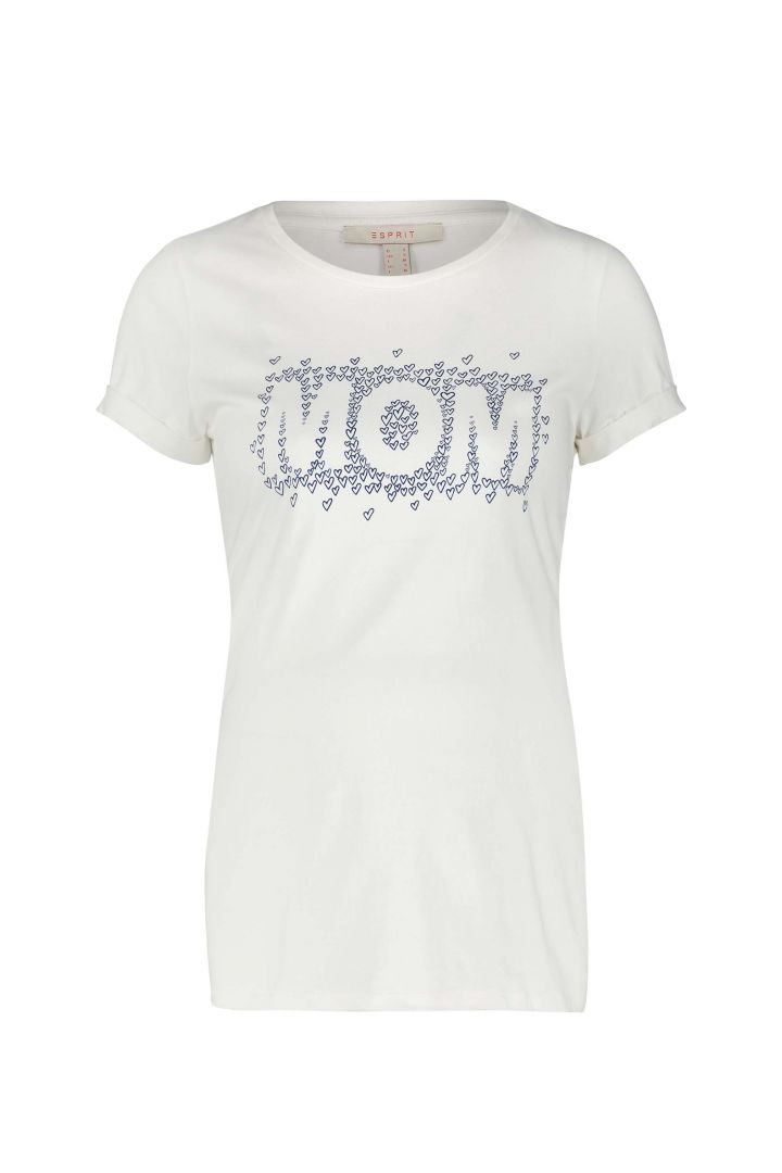 Maternity Shirt with MOM Print