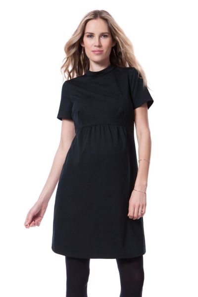 Maternity Dress with High Collar