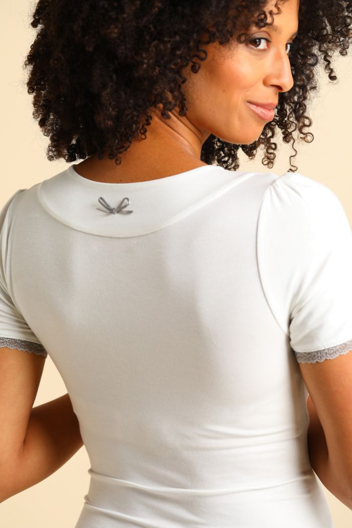 Modal Umstands- und Stillshirt off-white