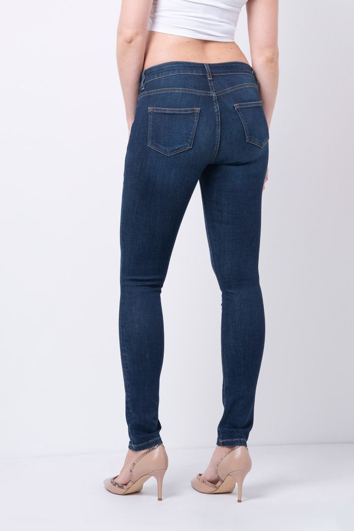 Organic Skinny Underbump Maternity jeans, dark indigo