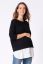 Preview: Maternity and Nursing Sweater with Detachable Blouse black