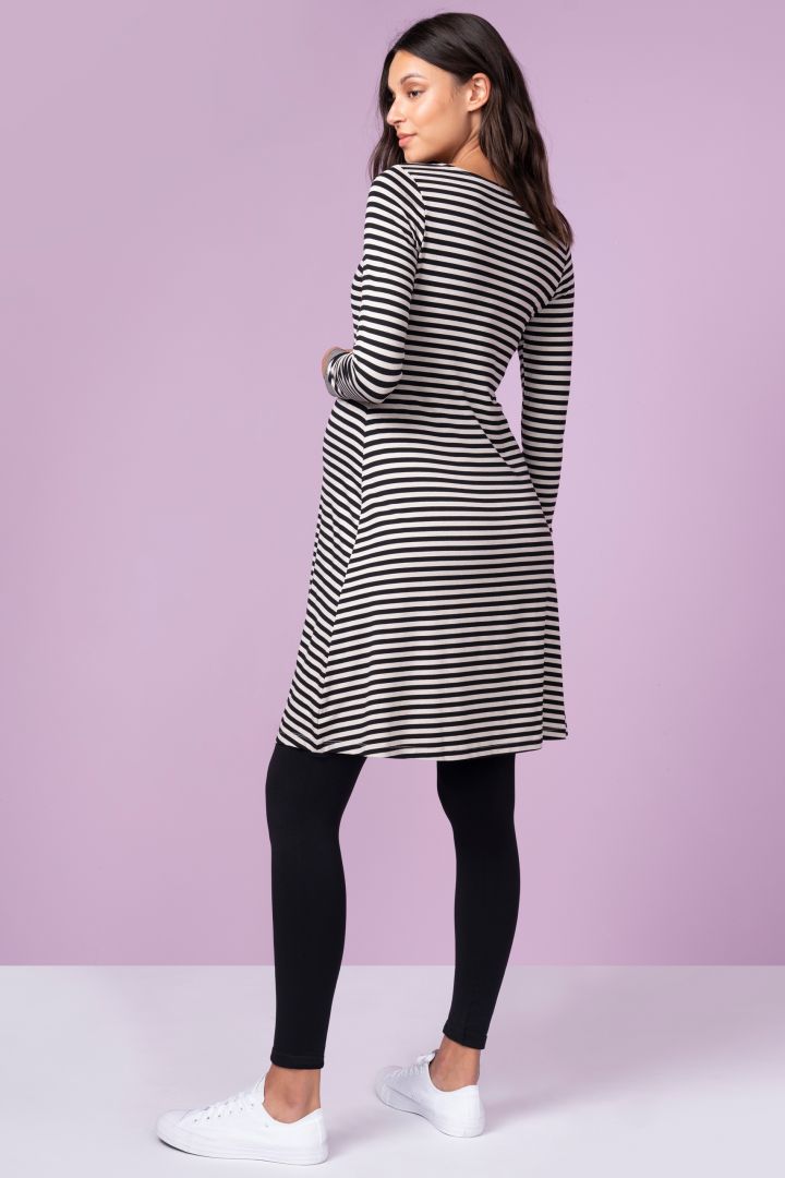 Striped Maternity and Nursing Dress