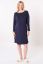 Preview: Long-sleeved Eco Viscose Maternity Dress and Nursing Nightgown with Lace navy