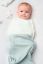 Preview: Organic striped sleeping bag and swaddle bag light blue