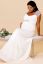Preview: Maternity Wedding Gown with transparent Lace Sleeves