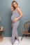 Preview: Bodycon Maternity Strap Dress long striped