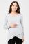 Preview: Cross-Over Maternity and Nursing Long-Sleeve Shirt grey