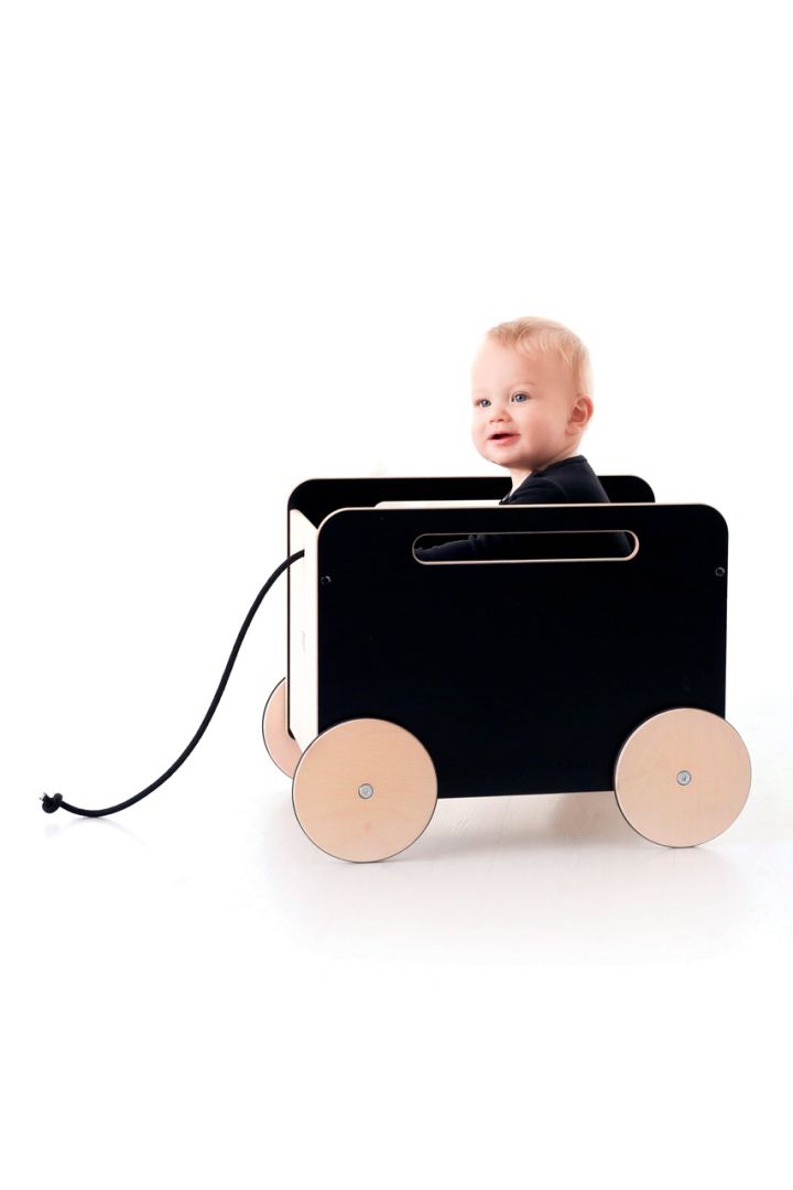 Toy Box on Wheels black