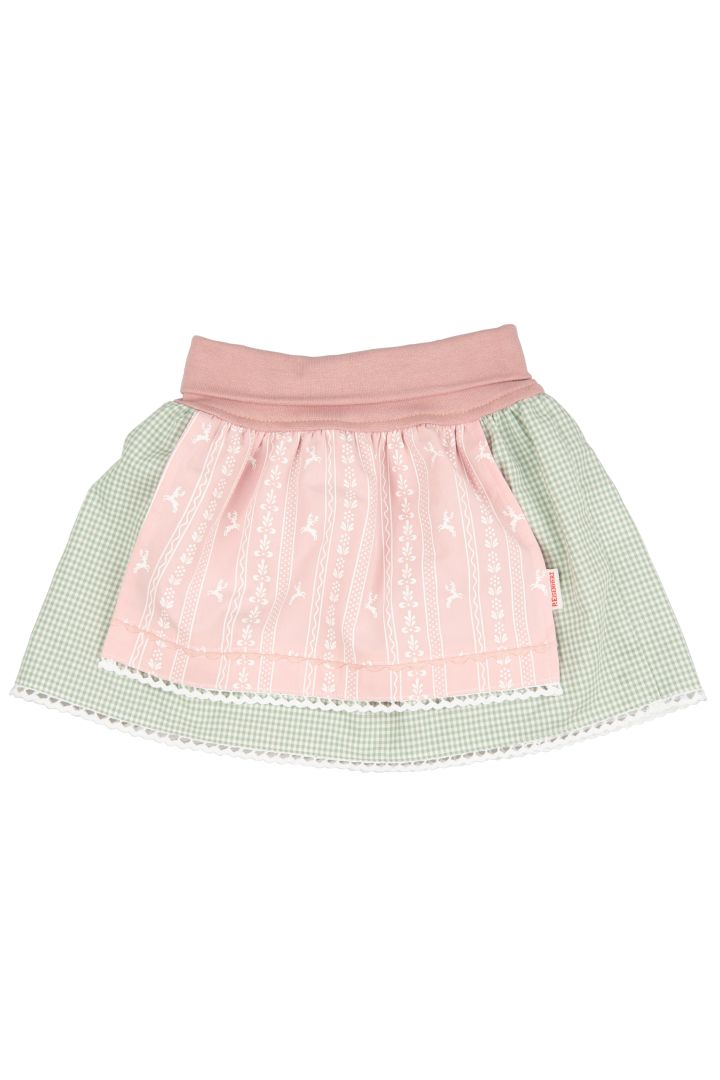 Traditional Skirt with Apron pink