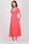 Preview: Festive Maternity and Nursing Dress with Knot Detail coral
