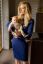 Preview: Ecovero Maternity Dress with Nursing Openings navy