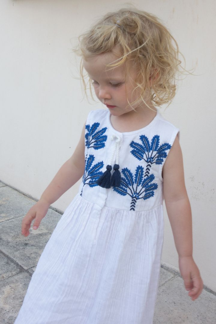 Mini Me Dress with Embroidery