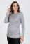 Preview: Maternity Sweater with Cross-Over Detail light gray