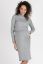 Preview: Maternity Knit Dress in Structure Mix light gray