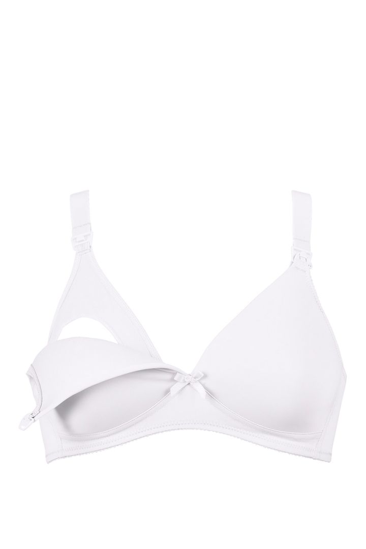 Naturana Maternity and Nursing Bra with Form Cups, White