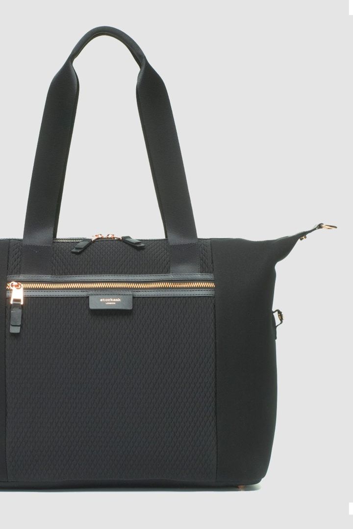 Storksak Stevie Luxe nappy bag, black