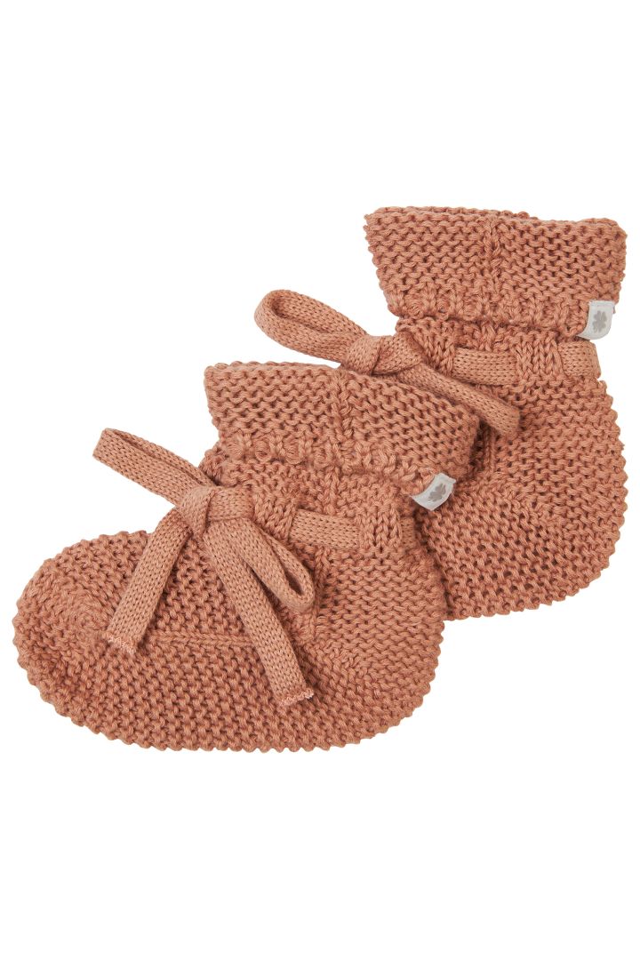 Organic Baby Knitted Shoes mocca