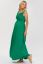 Preview: Maxi Maternity and Nursing Dress with Knot Detail Green