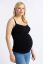 Preview: Organic Maternity and Nursing Top with Lace black