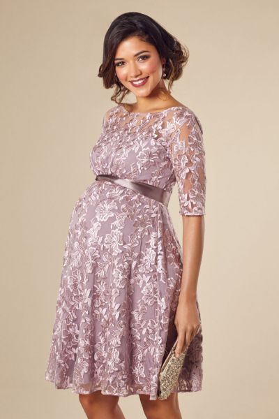 A-Line maternity lace dress