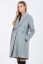 Preview: Maternity Coat with Shawl Collar light grey