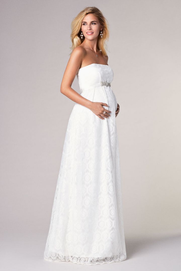 Bandeau Maternity Bridal Gown