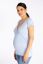 Preview: Eco Viscose Cross-Over Maternity and Nursing Shirt light blue