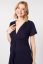 Preview: Ecovero Maxi Maternity and Nursing Dress with Knot Detail navy