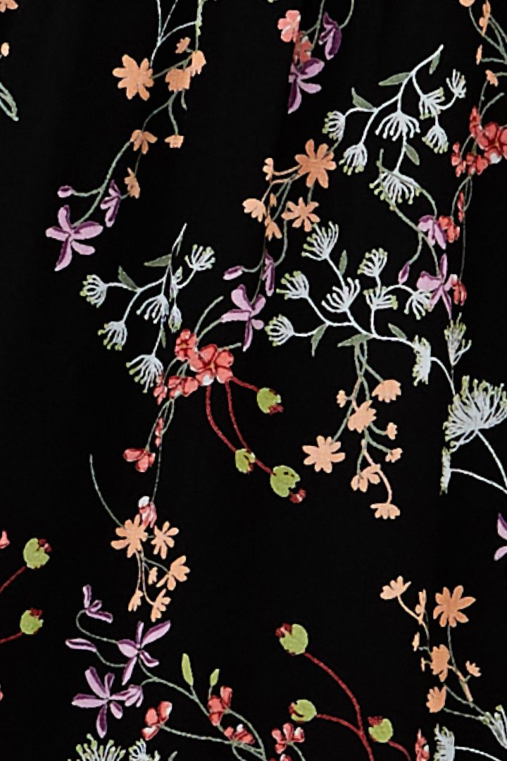 Umstandskleid mit Rüschenärmel und Blumen Print