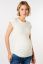 Preview: Eco Viscose Maternity Shirt with Ruchings off-white
