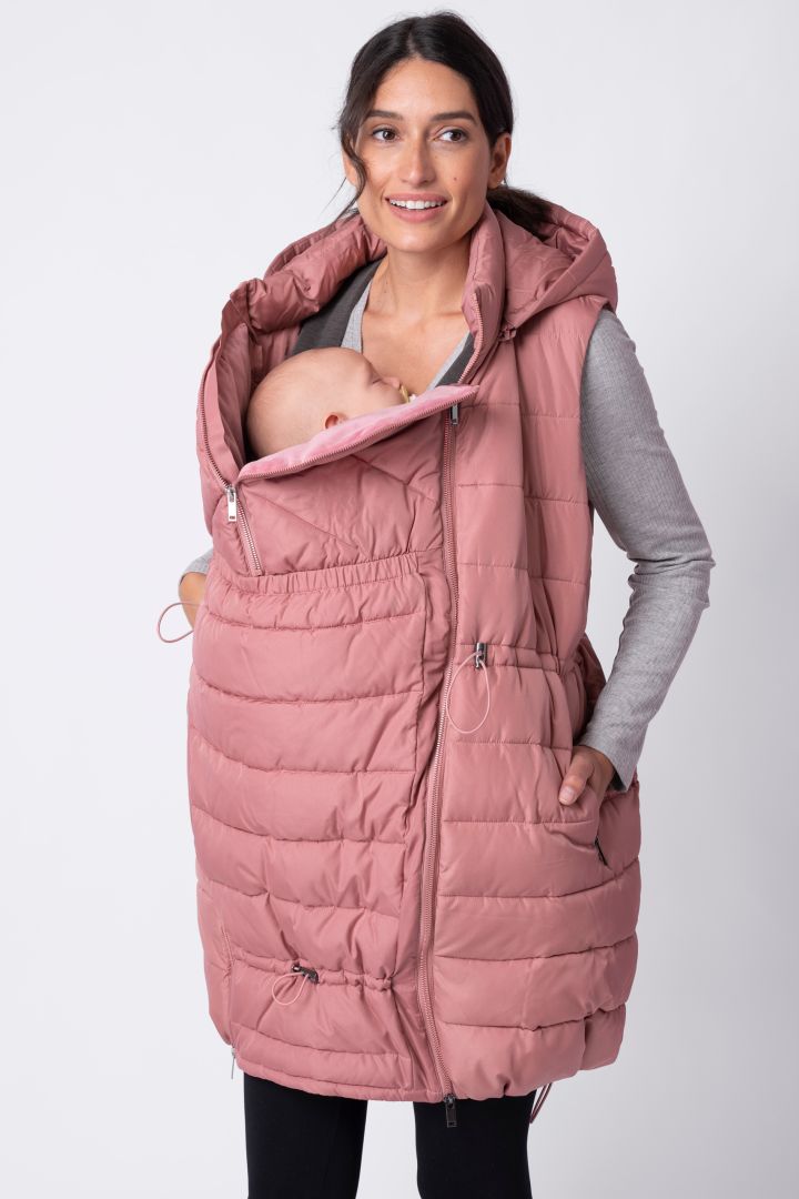 Eco Maternity and Babywearing Vest pink