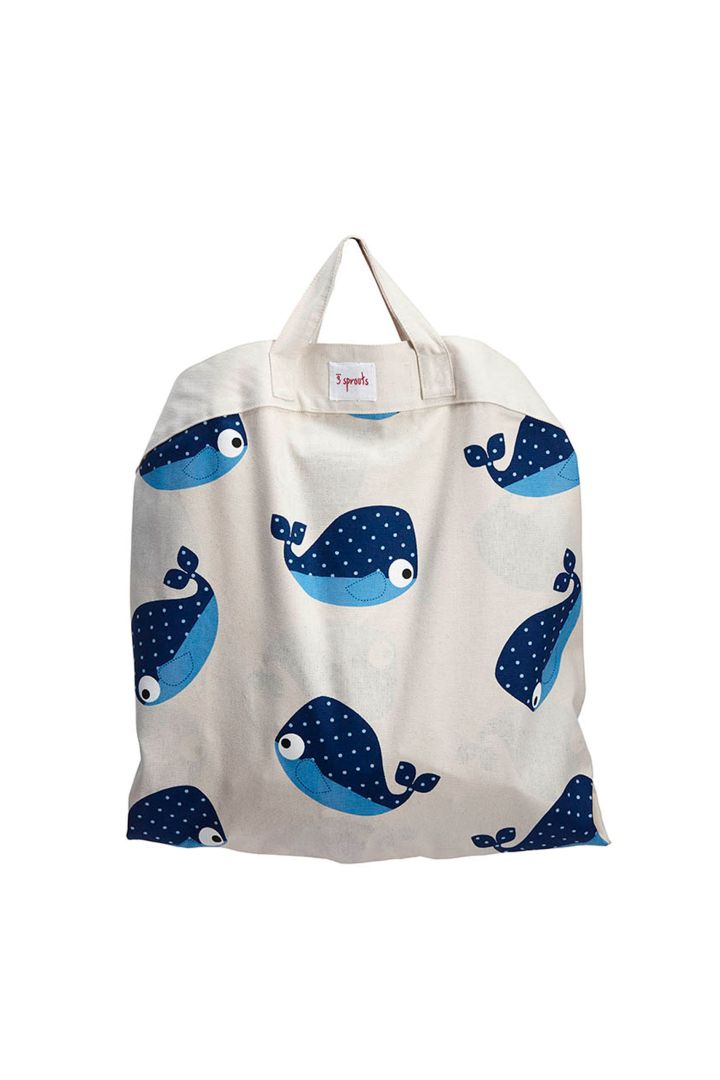 2 in 1 play mat and bag whale