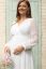 Preview: Boho Chiffon maternity Wedding Dress with Sheer Sleeves