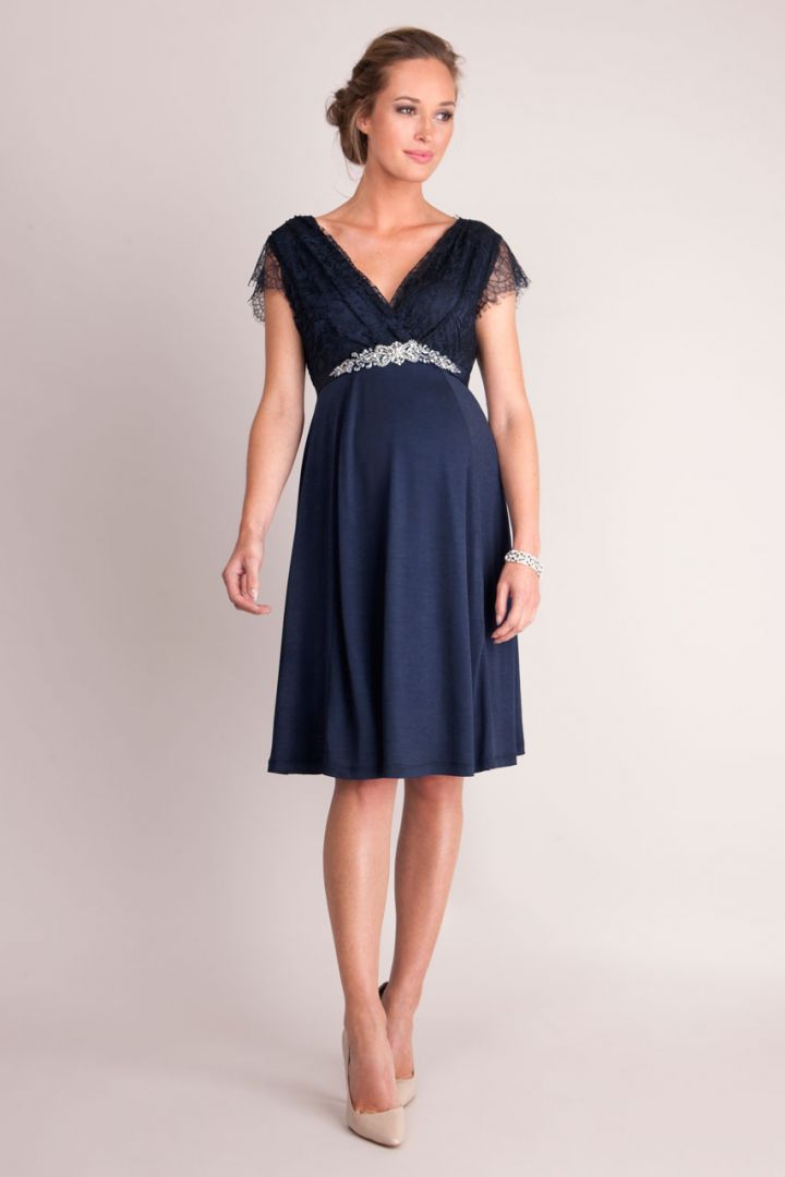 Maternity Dress with Lace Bodice