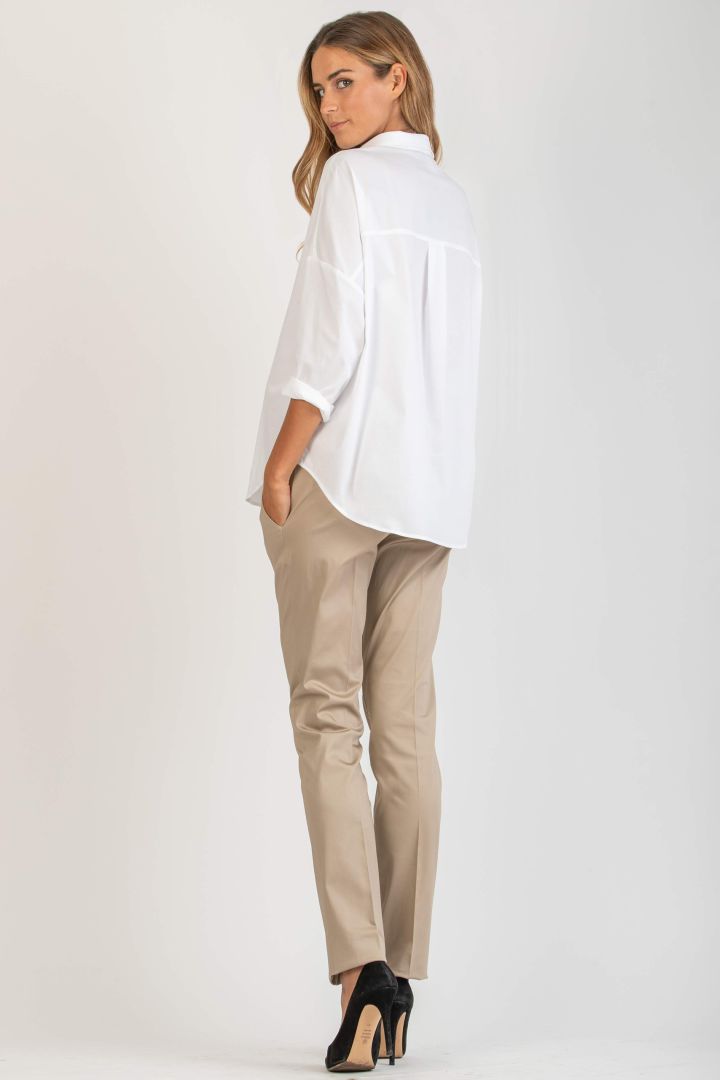 Maternity Trousers cropped beige