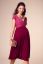 Preview: Maternity Dress with Cache Coeur Neckline berry