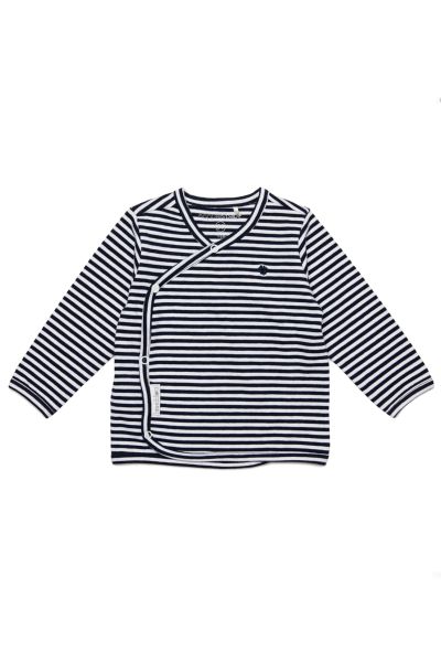 Organic Baby Wrap Shirt with Stripes